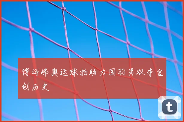 傅海峰奥运球拍助力国羽男双夺金创历史